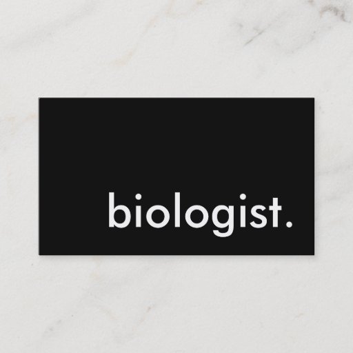 Customizable biologist. business card templates