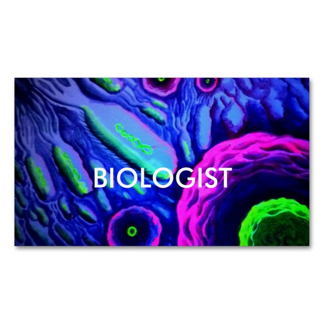 Biologist Business Card Magnet (Front)
