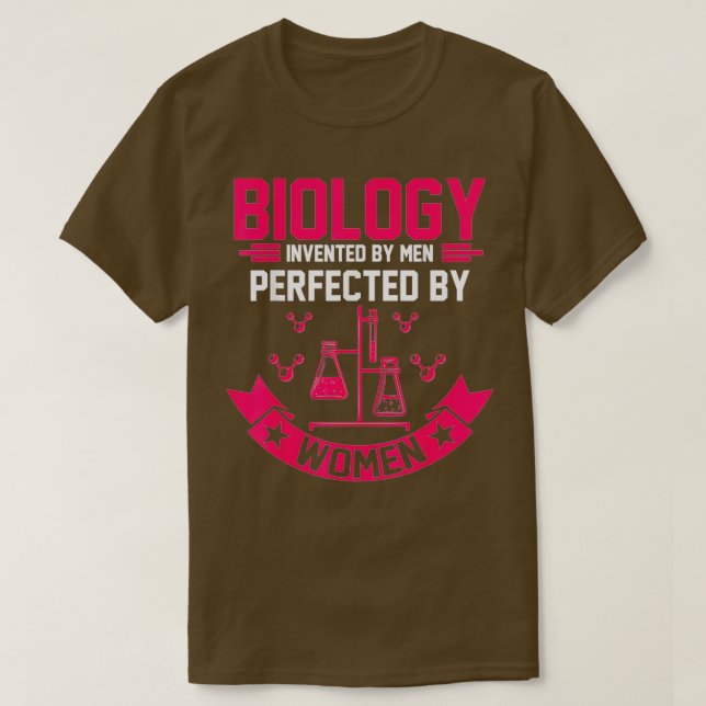 Biologist Girl Biology Gift T-Shirt (Design Front)