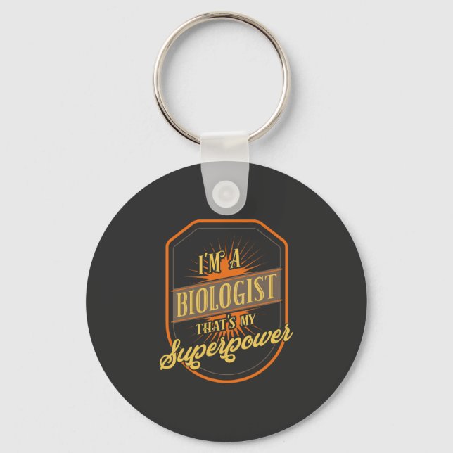 Biologist Keychain (Front)
