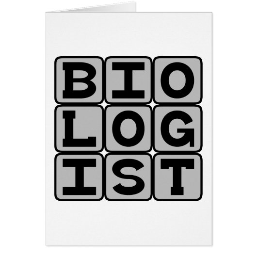 Biologist, Life Scientist Cards (Front)