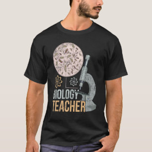 Biologist Microbiology Biology Teacher Microscope T-Shirt