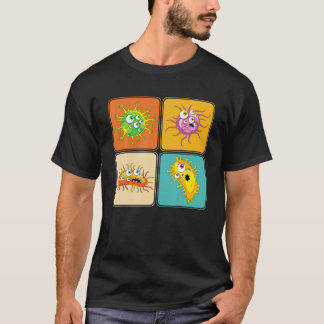 Biologist Microbiology Lab Pop Art Science Bacteri T-Shirt