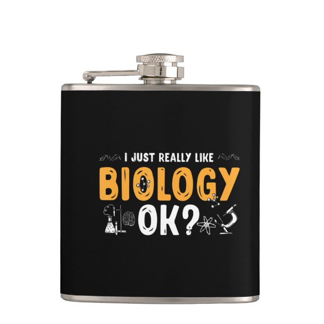 biologist professor science teacher biology flask (Front)