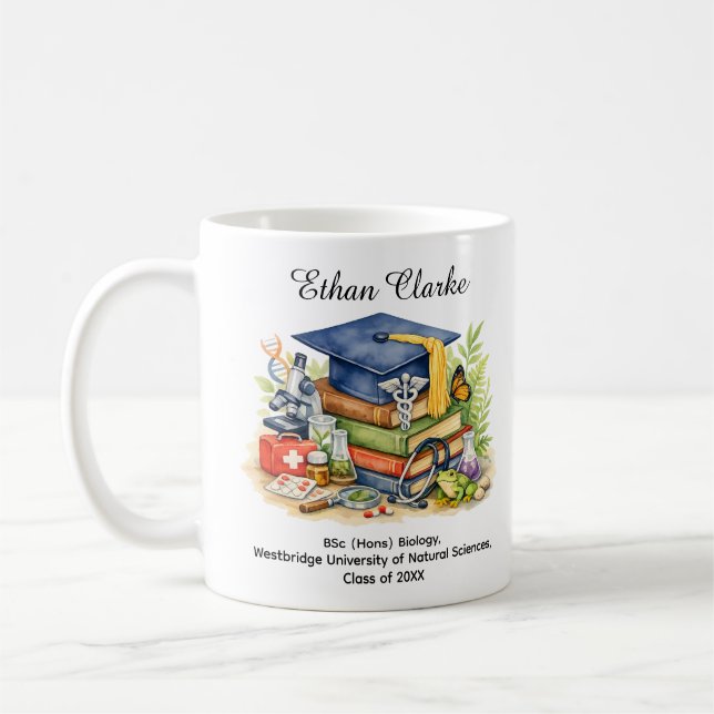 🎓Biologist’s Journey Graduation Mug (Left)