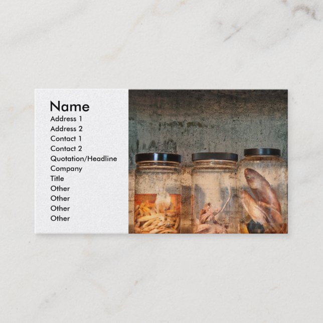 Biology - Bioliogy 101 Business Card (Front)