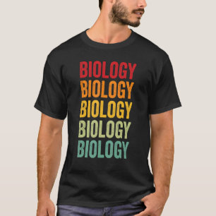 Biology Biology Hobbyist Rainbow Design T-Shirt