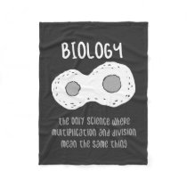 Biology - Biology The Only Science Gift Fleece Blanket Biology - Biology The Only Science Gift Fleece Blanket
