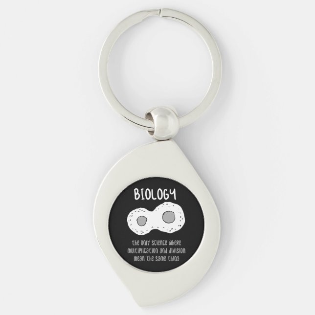 Biology - Biology The Only Science Gift Keychain (Front)