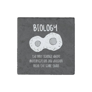 Biology - Biology The Only Science Gift Stone Magnet