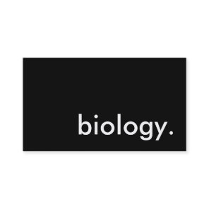 biology. business card
