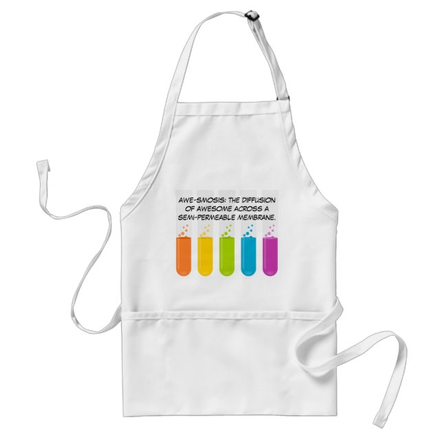 Biology & Chemistry Teachers: Science is Awesome Adult Apron (Front)