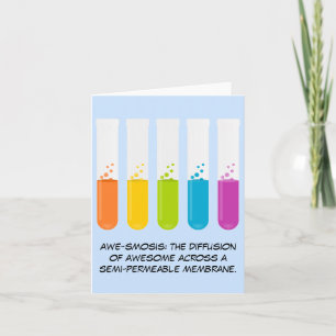 Biology & Chemistry Teachers: Science is Awesome Card