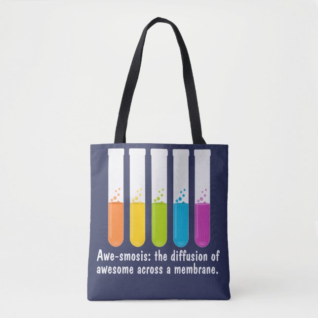Biology & Chemistry Teachers: Science is Awesome L Tote Bag (Front)