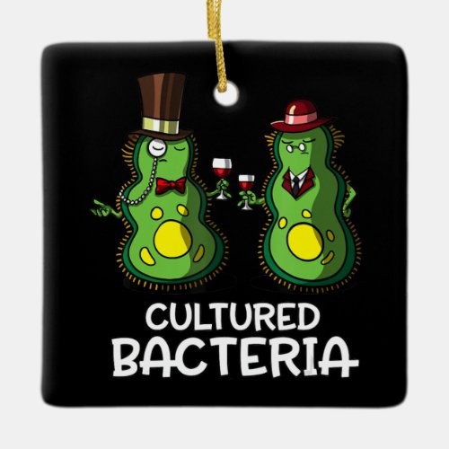 biology cultured bacteria funny student science ceramic ornament