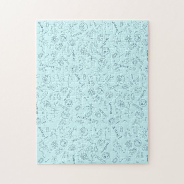 Biology diagram pattern  jigsaw puzzle (Vertical)
