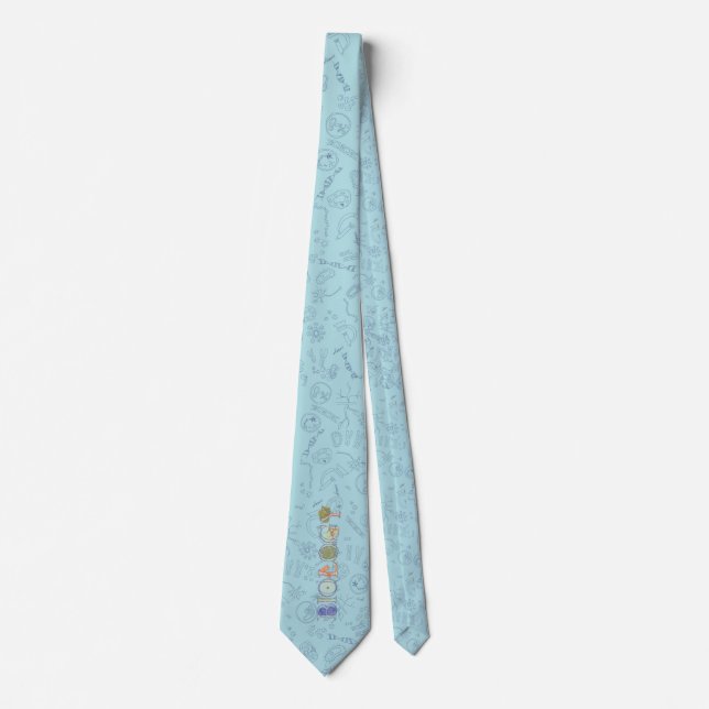 Biology diagrams neck tie (Front)