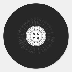 biology DNA amino acids t science teacher student. Classic Round Sticker