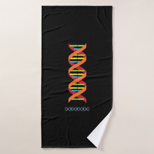 biology dna molecule  science teacher genes bath towel