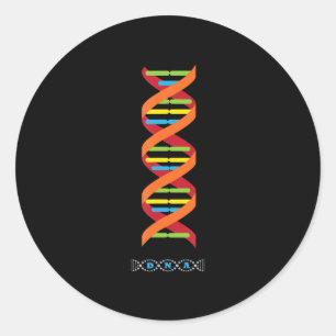 biology dna molecule science teacher genes classic round sticker
