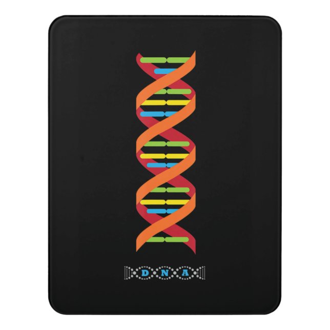 biology dna molecule  science teacher genes door sign (Contemporary Vert)