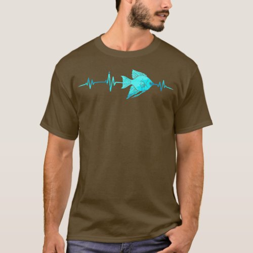 Biology Fishkeeper Heartbeat Fishkeeping Fish  T_Shirt