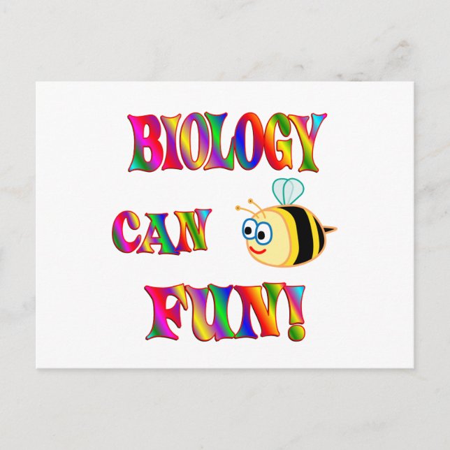 Biology is Fun Postcard (Front)