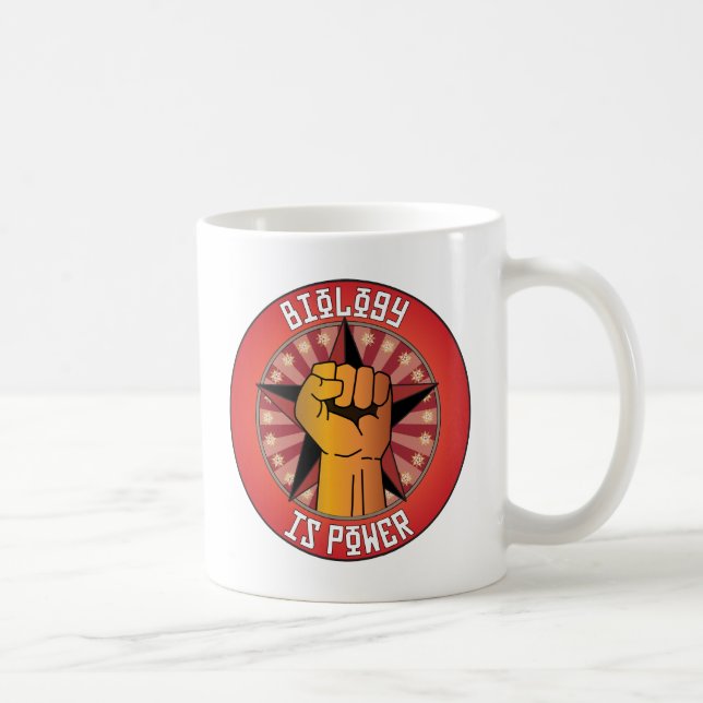 Biology Is Power Coffee Mug (Right)