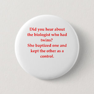 biology joke button