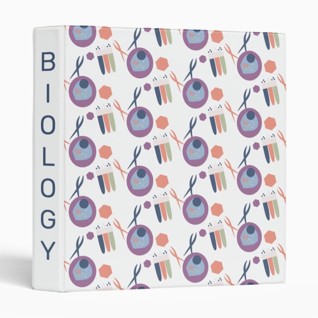 Biology Lab Teacher Class  3 Ring Binder (Front/Spine)