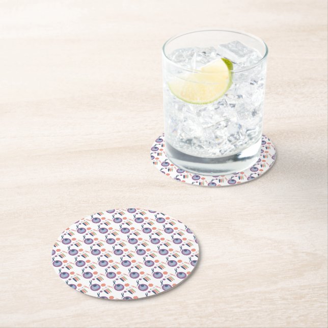 Biology Lab Teacher Class   Round Paper Coaster (Insitu)