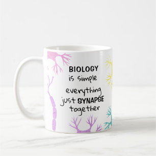 Biology Neuron Synapse Science Doctor Teacher Coffee Mug