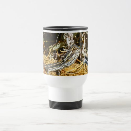 Biology Of A Baby Bearded Dragon Lizard Travel Mug