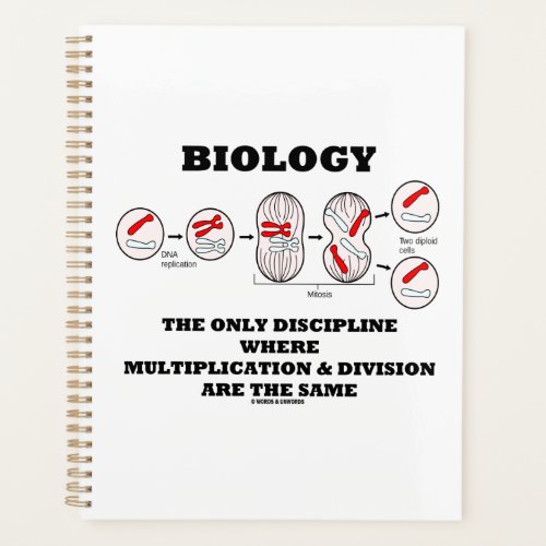 Biology Only Discipline Multiplication Division Planner