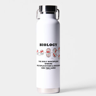 Biology Only Discipline Multiplication Division Water Bottle