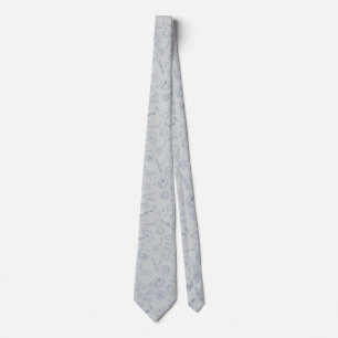 Biology pattern tie gray