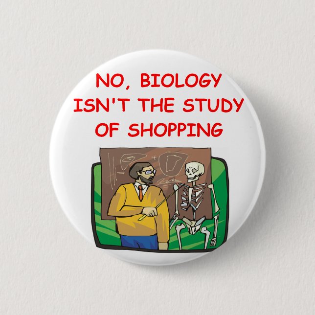 biology pinback button (Front)