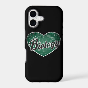 Biology Retro Heart Blackboard Love iPhone 17 Case