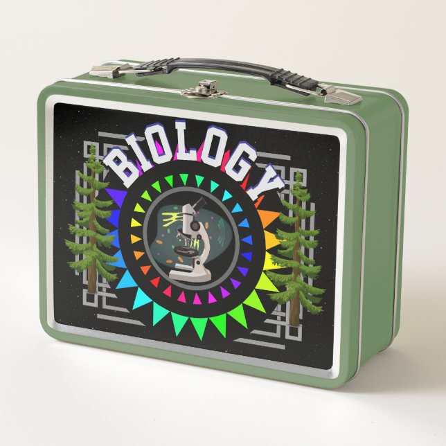 Biology Science Metal Lunchbox (Front)