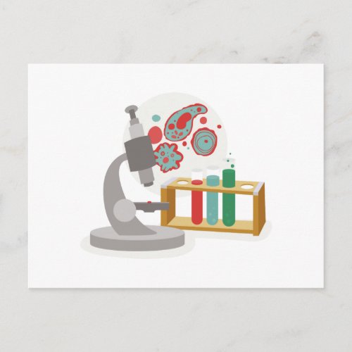 Biology Science Postcard