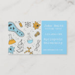 Biology science tutor business card<br><div class="desc">A stylish and professional business card for a biology tutor or teacher. This card would be suitable for a freelance professional in the Science education industry. It is fully customisable to include your personal details including qualifications and area of expertise. Features a diagram of microbes and microscope</div>