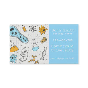 Biology science tutor business card