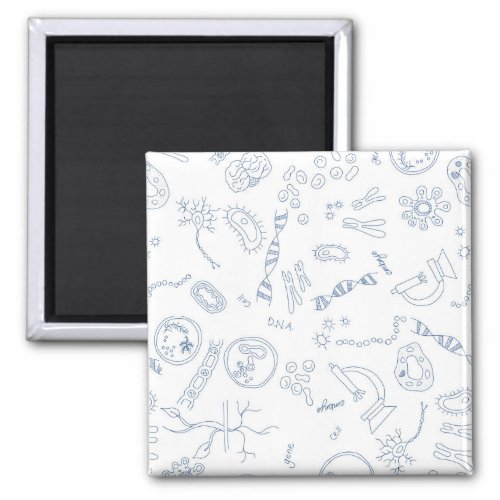 Biology scientific diagrams design magnet