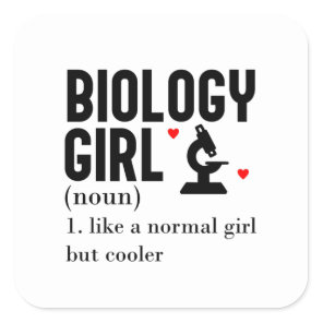 Biology Square Sticker