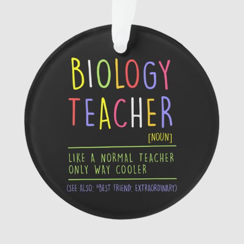 biology teacher biologist science teach teaching ornament