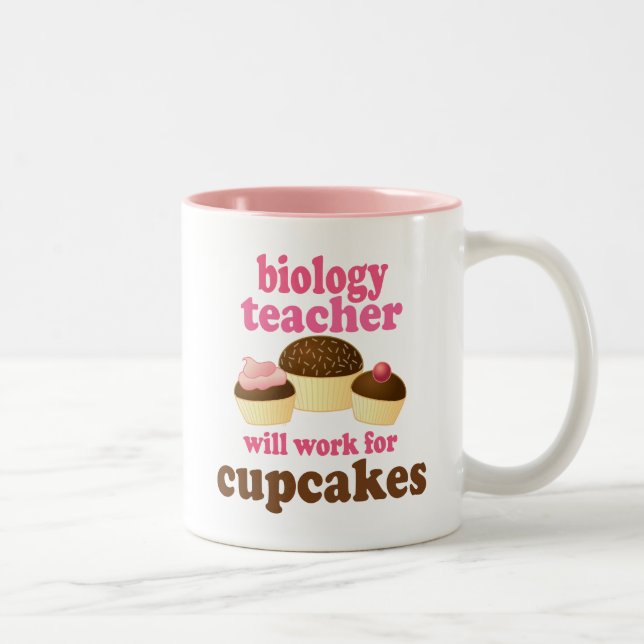 Biology Teacher (Funny) Gift Two-Tone Coffee Mug (Right)