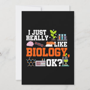 biology teacher gift science student biology holiday card