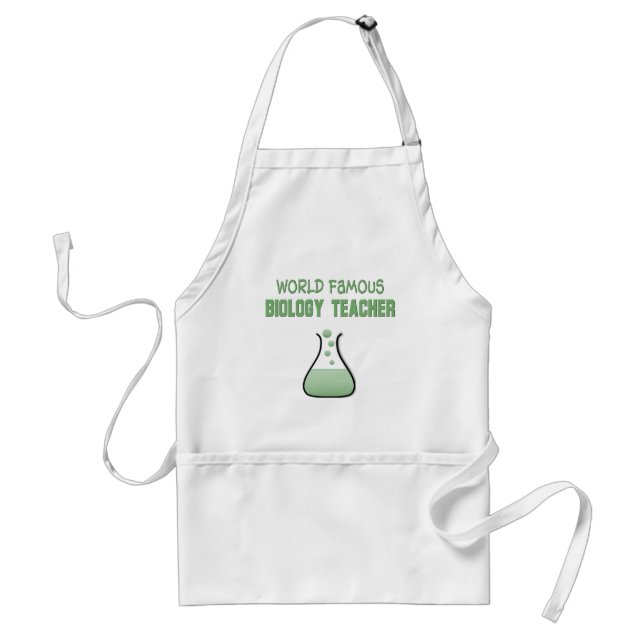 Biology Teacher Gifts Adult Apron (Front)