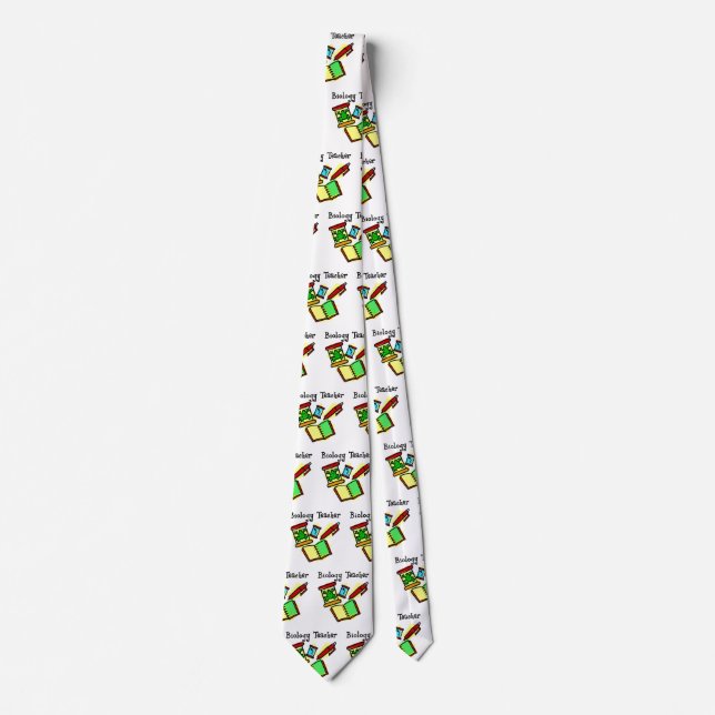 Biology Teacher Gifts Neck Tie (Front)