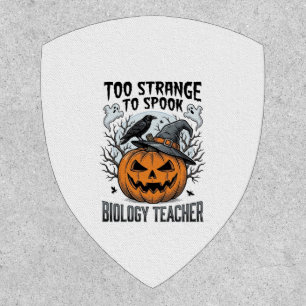 Biology Teacher Halloween Shirt Spooky Pumpkin Rav Patch
